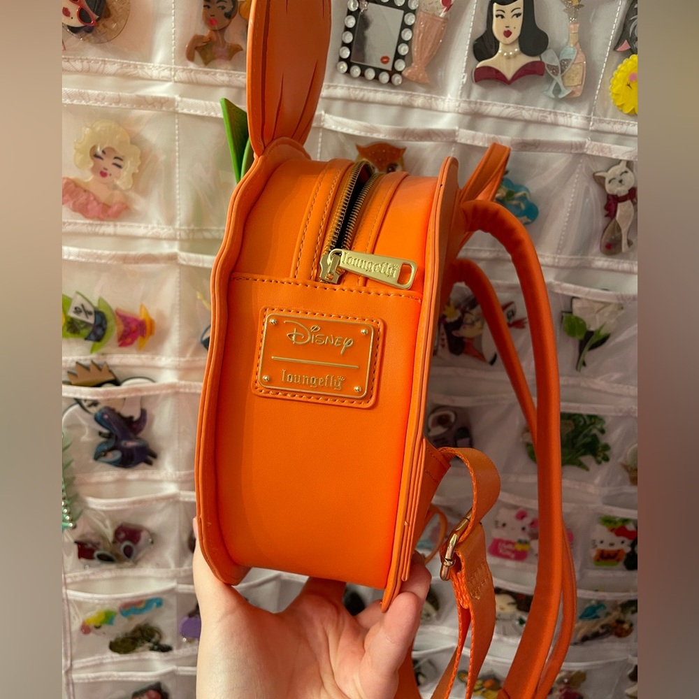 NWOT Loungefly Minnie Pumpkin Backpack+wallet SET - Picture 10 of 16